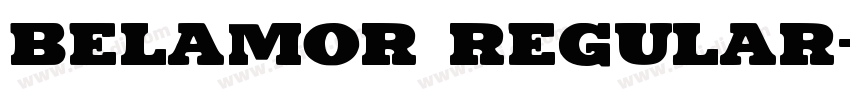 Belamor Regular字体转换